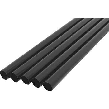 【国産】シェイク用バイオマスストロー8mm×21cmストレート 黒(包装なし/300本入) 大一産業