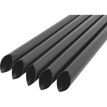 【国産】タピオカ用バイオマスストロー10mm×21cmストレート片先斜めカット 黒(包装なし/200本) - 大一産業