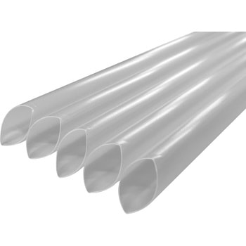 【国産】タピオカ用バイオマスストロー10mm×21cmストレート片先斜めカット クリア(包装なし/200本) 大一産業