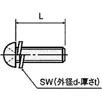 金属ネジ(黄銅セットナベ小ネジ) B-0000-Sセットナベ小ネジ(SW付) 廣杉計器