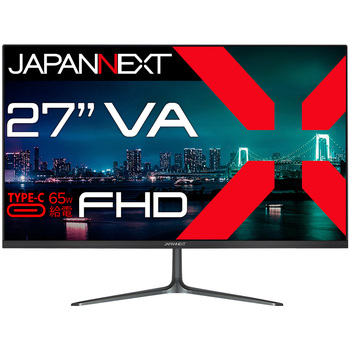 液晶ディスプレイ 27型/1920×1080/HDMI×1、USB-C×1/ブラック/スピーカー有/2年保証 JAPANNEXT