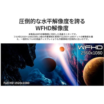 液晶ディスプレイ 29型/2560×1080/HDMI×1、DP×1、USB-C×1/ブラック/スピーカー有/2年保証 JAPANNEXT