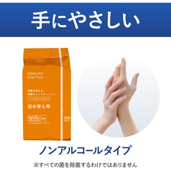 ヒビフル HibiFull ＜ノンアルコール＞残量が見えるウェットティッシュ コクヨ