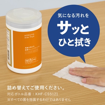 ヒビフル HibiFull ＜ノンアルコール＞残量が見えるウェットティッシュ コクヨ