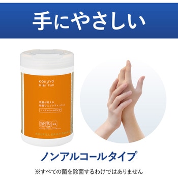 ヒビフル HibiFull ＜ノンアルコール＞残量が見えるウェットティッシュ コクヨ