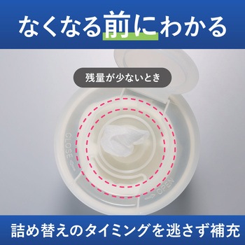 ヒビフル HibiFull ＜ウイルス除去成分配合＞残量が見えるウェットティッシュ コクヨ