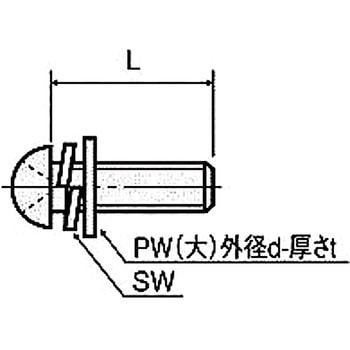 金属ネジ(ステンレス セットナベ小ネジ) U-0000-S2大セットナベ小ネジ(SW・PW付) 廣杉計器