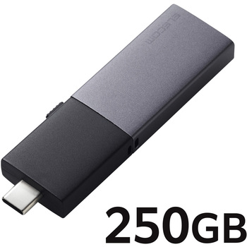 SSD 外付け USB3.2Gen2 読込最大1000MB/秒 USBメモリ型 スライド式 高速 耐衝撃 Type-C/USB-A 両対応 エレコム