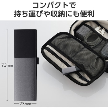 SSD 外付け USB3.2Gen2 読込最大1000MB/秒 USBメモリ型 スライド式 高速 耐衝撃 Type-C/USB-A 両対応 エレコム