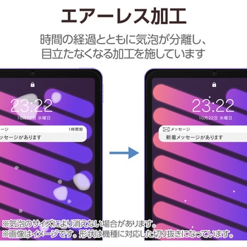 iPad mini(A17 Pro)/第6世代 8.3インチ用 フィルム 文字用 紙心地 アンチグレア なめらかタイプ エレコム