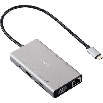 USB Type-C ドッキングステーション 10-in-1 ハブ PD 90W出力 急速充電 エレコム