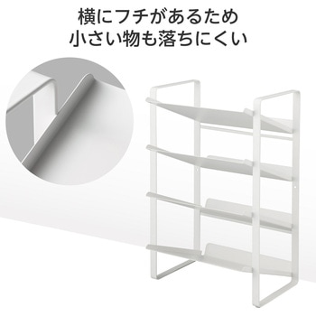ボトルラック [2Lサイズボトル2本+1Lサイズボトル6本収納可能] 調味料ボトル 小物 置き型 キッチン収納 エレコム