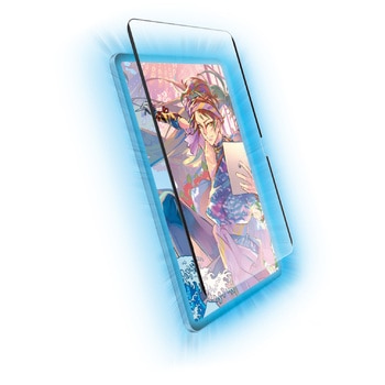 iPad 2024 用 フィルム 着脱式 上質紙 紙心地 アンチグレア ブルーライトカット 指紋防止 反射防止 マット - エレコム