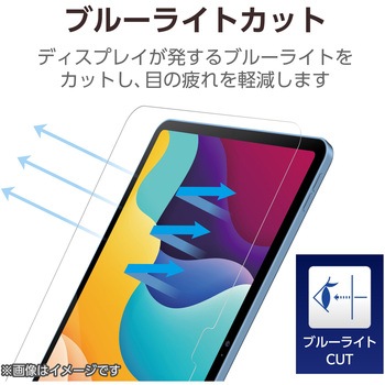 iPad 2024 用 フィルム 着脱式 ケント紙 紙心地 アンチグレア ブルーライトカット 指紋防止 反射防止 エレコム