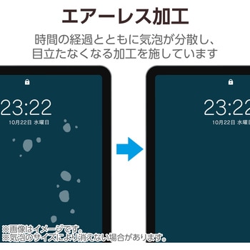 iPad 2024 用 フィルム アンチグレア ブルーライトカット 固定シール付 抗菌 指紋防止 反射防止 マット エレコム