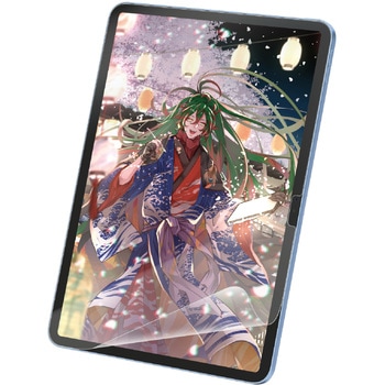 iPad 2024 用 フィルム ケント紙 紙心地 アンチグレア 固定シール付 指紋防止 反射防止 マット 気泡防止 エレコム