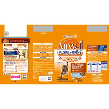 AllWell ひざ・関節の健康維持用 フィッシュ味 挽き小魚とささみ フリーズドライパウダー入り Allwell