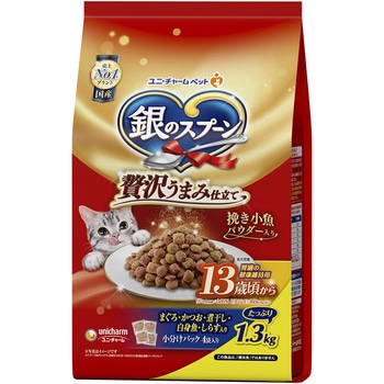 銀のスプーン 贅沢うまみ仕立て 13歳頃から まぐろ・かつお・煮干し・白身魚・しらす入り ユニ・チャーム