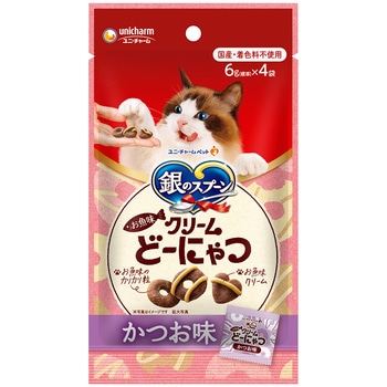 銀のスプーン おやつ お魚味クリームどーにゃつ かつお味 ユニ・チャーム