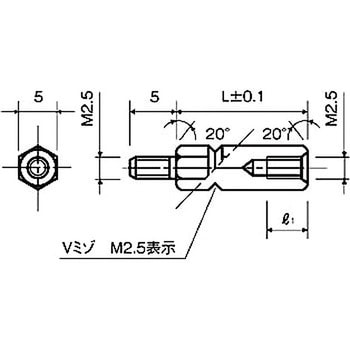 スペーサー(黄銅スペーサー) BSB-2500CEシリーズ(M=2.5 ピッチ0.45) - 廣杉計器