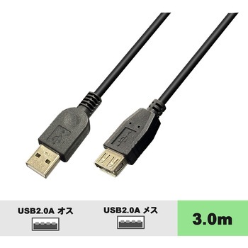 USB2.0 A 延長ケーブル 3.0m Vodaview