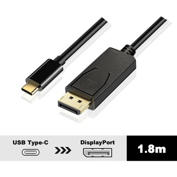 USB Type-C to DisplayPort Cable 1.8m Vodaview