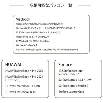 スタンド付きパソコンケース 13-14インチ対応 NAKAGAMI