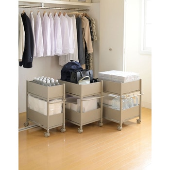 頑丈 収納ラック キャスター付き YAMAZEN(山善)