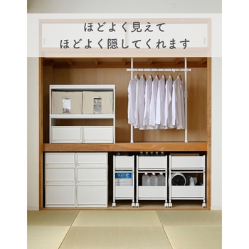 頑丈 収納ラック キャスター付き YAMAZEN(山善)