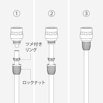 散水パーツ スリムコネクター(GY) TAKAGI