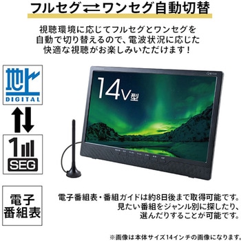 ポータブルテレビ 地上デジタル放送対応 DVDプレーヤー内蔵 YAMAZEN(山善)
