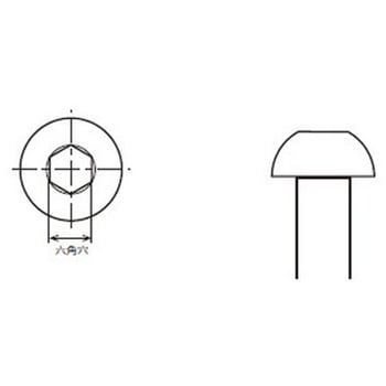 六角穴付きボタンボルト M5-35 NTB