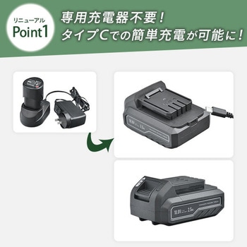 4WAY高枝ガーデントリマー&ガーデンソーセット 2.5Ahバッテリー付属 着脱式伸縮延長ポール 10.8V コードレス YAMAZEN(山善)