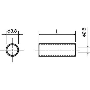 スペーサー(黄銅スペーサー) CB-2600PCシリーズ(M=2.6用) 廣杉計器