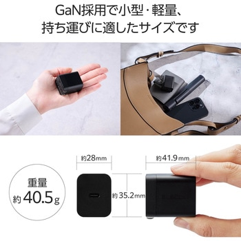 USB Type-C コンセント 充電器 PD 20W 高速充電 TypeC×1 折りたたみプラグ 小型 軽量 NOGI テスコム