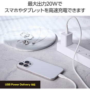 USB Type-C コンセント 充電器 PD 20W 高速充電 TypeC×1 折りたたみプラグ 小型 軽量 NOGI テスコム