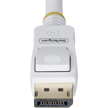 DisplayPort 1.2 ケーブル/1.8m/4K60Hz/VESA認証品/21.6Gbps/HBR2/抜け防止機構付き/DPオス - DPオス/ホワイト/ディスプレイポート/モニターケーブル StarTech.com