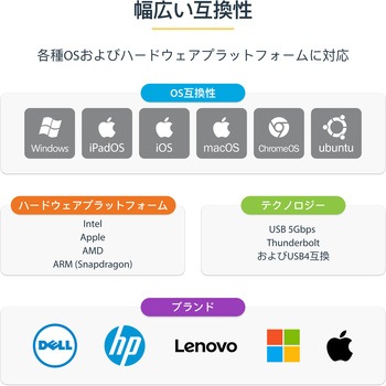 USB有線LANアダプター/USB-C&A接続/USB 3.2 Gen1/1/2.5Gbps/Thunderbolt互換/各種OS/ギガビットイーサネット ネットワークアダプター StarTech.com