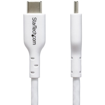 USB-C充電ケーブル/1m/USB 2.0/60W 3A/USB Power Delivery 2.0/オス-オス/ホワイト/PD対応 ノートパソコン用 Type-C データ転送同期 高速充電コード StarTech.com