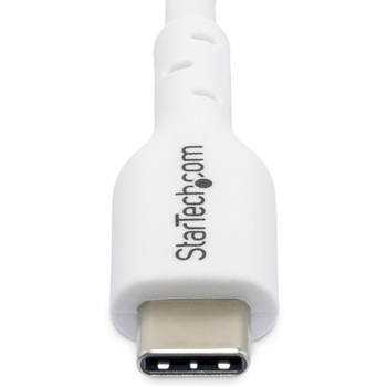 USB-C充電ケーブル/1m/USB 2.0/60W 3A/USB Power Delivery 2.0/オス-オス/ホワイト/PD対応 ノートパソコン用 Type-C データ転送同期 高速充電コード StarTech.com