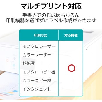 ラベルシール 表示・宛名ラベル プリンタ兼用 エレコム