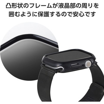 アップルウォッチ カバー Apple Watch Series 10 [ 46mm ] バンパー ソフト 側面保護 エレコム