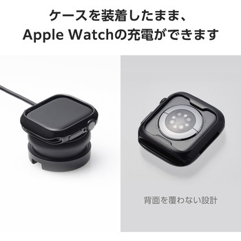 アップルウォッチ カバー Series 10 [42mm] バンパー ソフト 側面保護 エレコム