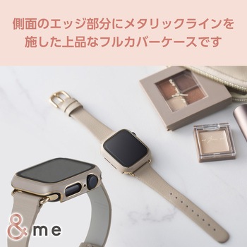 アップルウォッチ カバー SE(第2世代/第1世代)/Series6/5/4[40mm] フルカバー 表面硬度10H 全面保護 エレコム