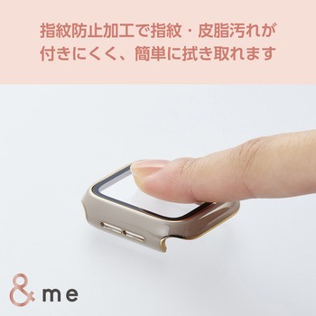 アップルウォッチ カバー SE(第2世代/第1世代)/Series6/5/4[40mm] フルカバー 表面硬度10H 全面保護 エレコム