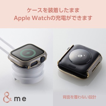 アップルウォッチ カバー SE(第2世代/第1世代)/Series6/5/4[40mm] フルカバー 表面硬度10H 全面保護 エレコム