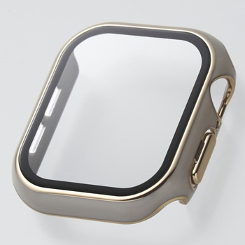 アップルウォッチ カバー Series 10 [42mm] フルカバー 表面硬度10H 全面保護 メタリックライン 2重構造 エレコム