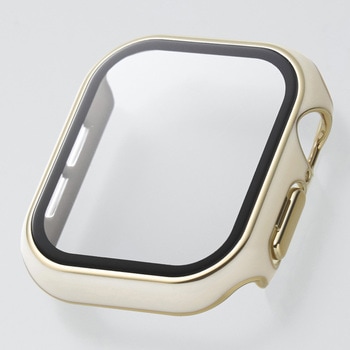アップルウォッチ カバー Series 10 [42mm] フルカバー 表面硬度10H 全面保護 メタリックライン 2重構造 エレコム