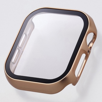 アップルウォッチ カバー Series 10 [42mm] フルカバー 表面硬度10H 全面保護 メタリック 2重構造 エレコム