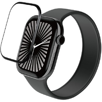 アップルウォッチ ガラス フィルム 【Apple Watch Series 10 46mm対応】 全面保護 高透明 光反射軽減 エレコム